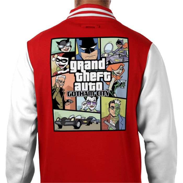 Batman & Grand Theft Auto - Grand Theft Auto Gotham Varsity Jacket