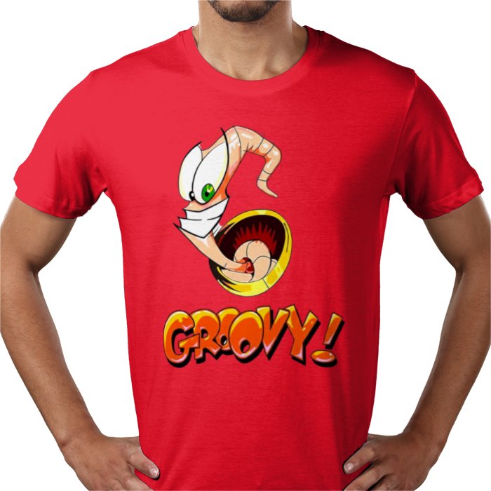 Earthworm Jim - Groovy T-shirt