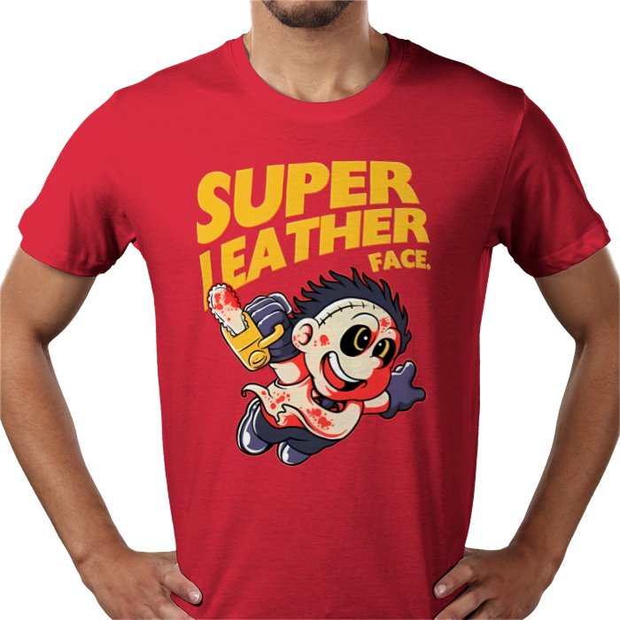Texas Chainsaw Massacre x Super Mario Bros - Super Leatheface T Shirt