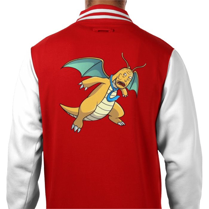 Rick & Morty & Pokémon - Dragonite Varsity Jacket