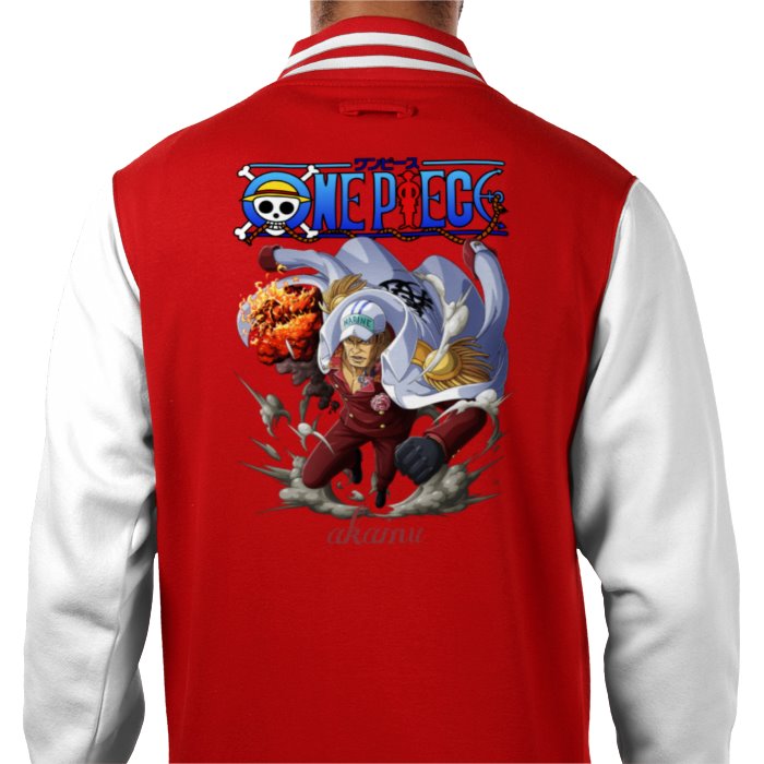 One Piece - Akainu Theme 1 Varsity Jacket