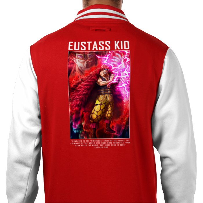 One Piece - Eustass Kid Theme 1 Varsity Jacket