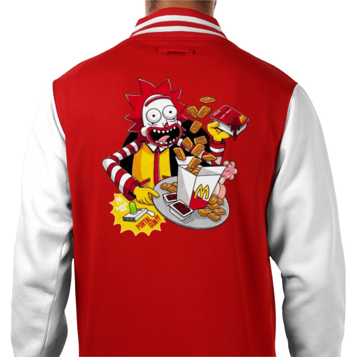 Rick & Morty & Mc Donald's - Rick Mc Donald Varsity Jacket