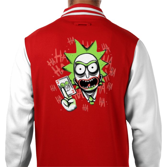 Rick & Morty & Batman - Joker Ha Ha Varsity Jacket