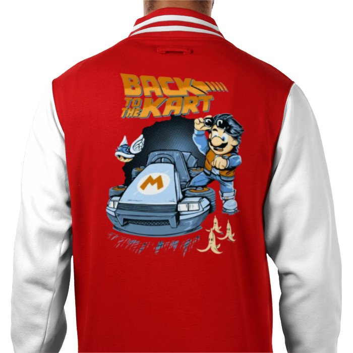 Mario Kart & Back To The Future - Back To The Kart Varsity Jacket