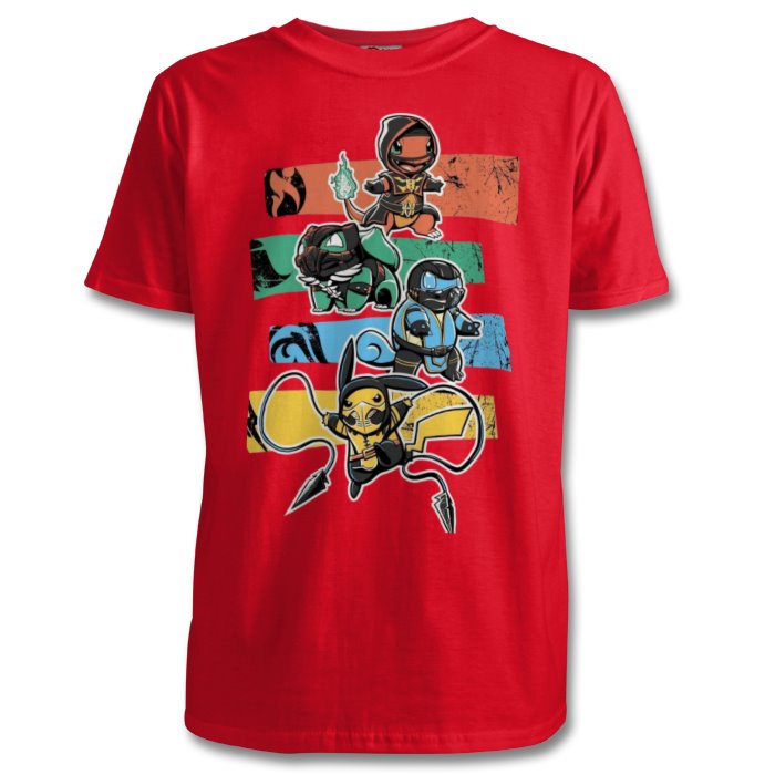 Pokémon & Mortal Kombat - Kombat Starters T-shirt