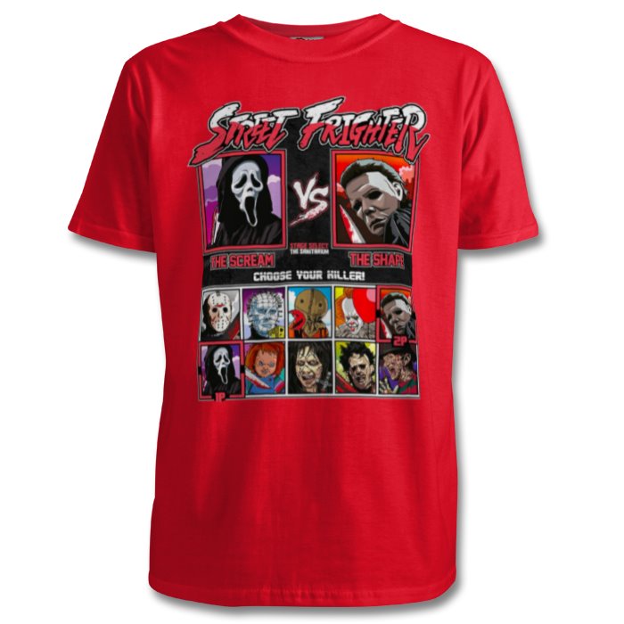 Horror Movies & Street Fighter - Street Frighter T-shirt