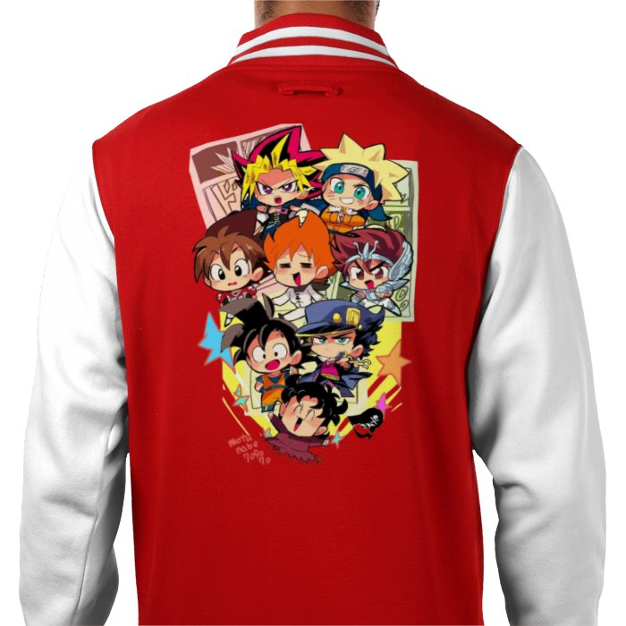 Anime - Collage 1 Varsity Jacket