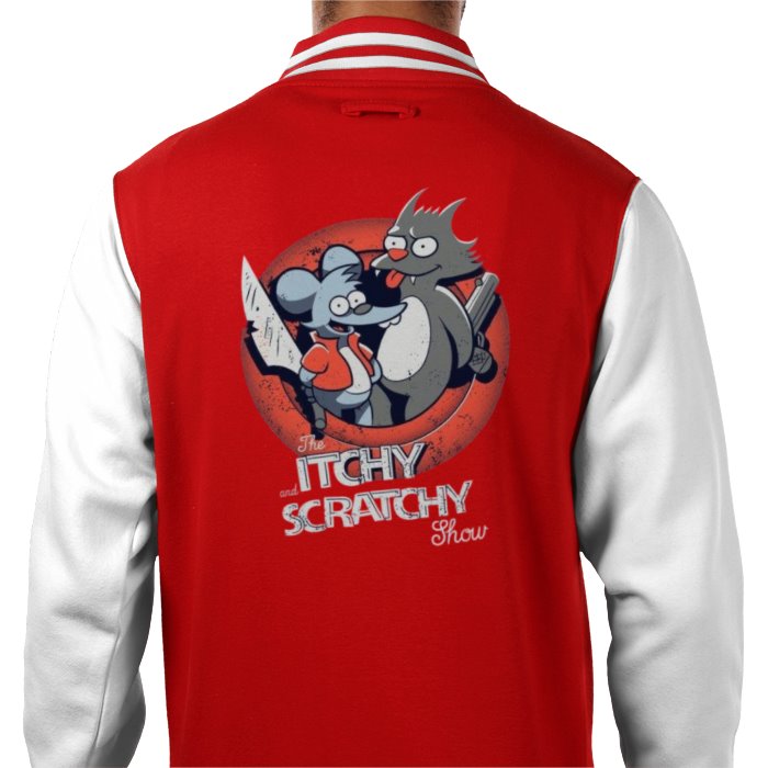 The Simpsons - The Itchy & Scratchy Show Varsity Jacket