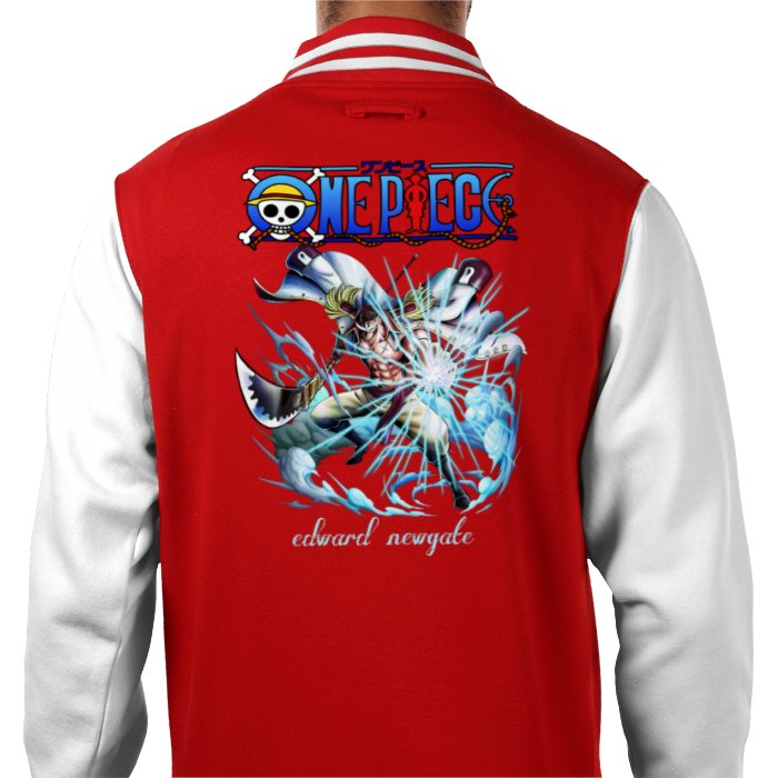 One Piece - Edward Newgate Portrait Varsity Jacket