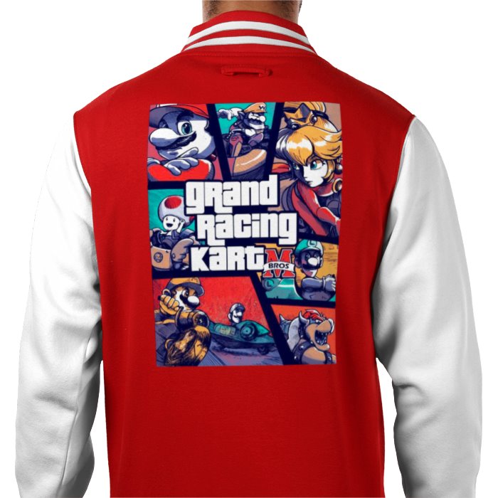 Mario Kart & Grand Theft Auto - Grand Racing Kart Varsity Jacket