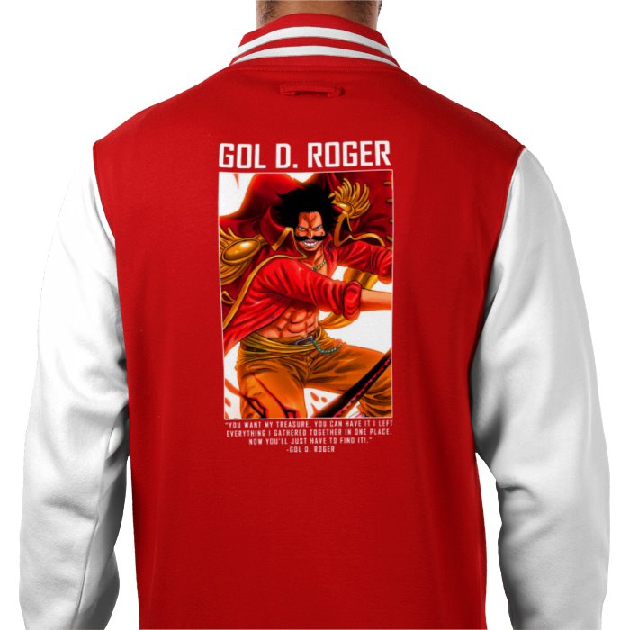 One Piece - Gold Roger Theme 1 Varsity Jacket