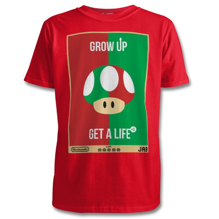 Super Mario Bro's - Get A Life T-shirt