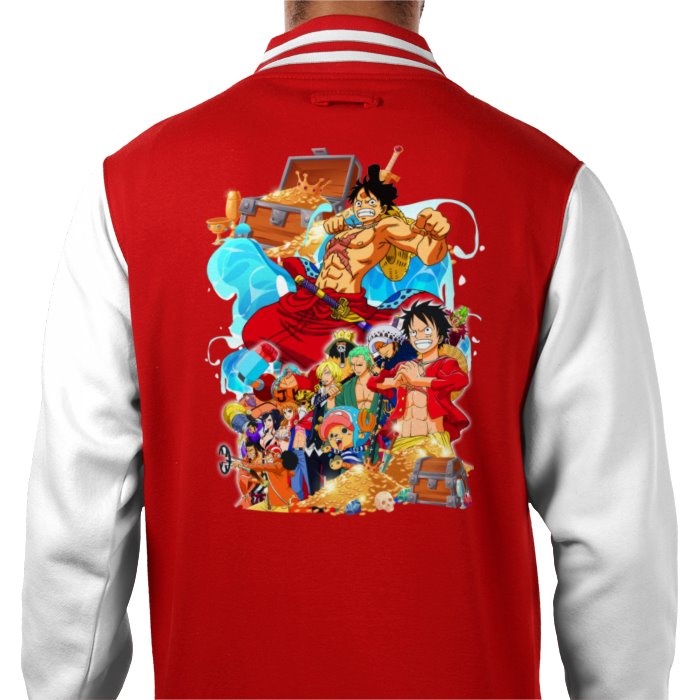 One Piece - Collage 4 Varsity Jacket