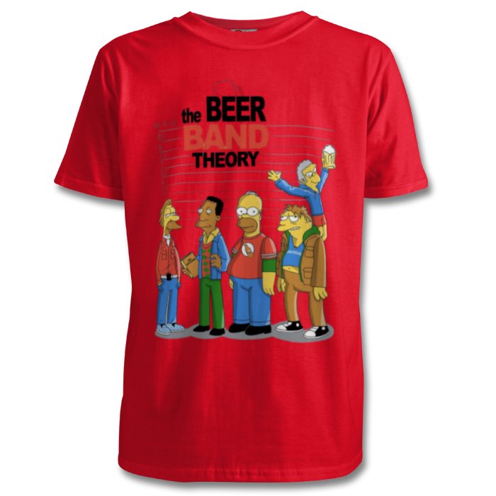 The Simpsons & Big Bang Theory - Beer Band Theory T-shirt