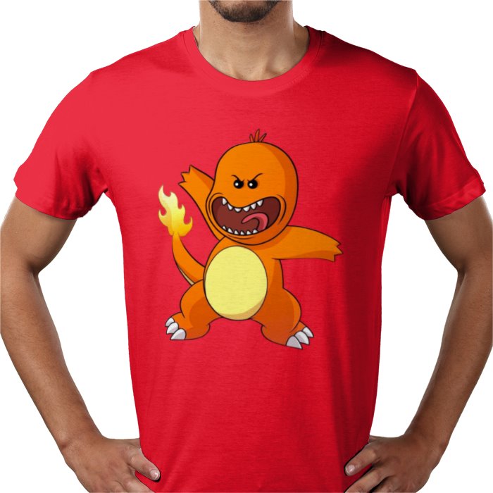 Rick & Morty & Pokémon - Charmander T-shirt