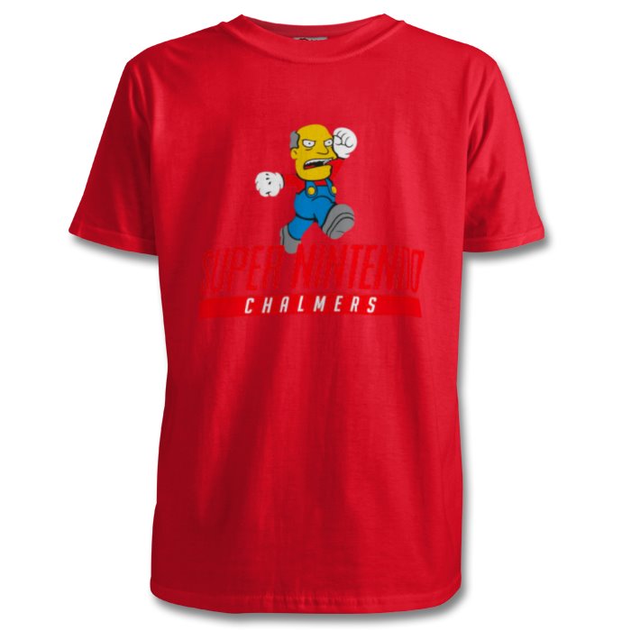 Super Nintendo & Super Mario Bro's & The Simpsons - Super Nintendo Chalmers T-shirt