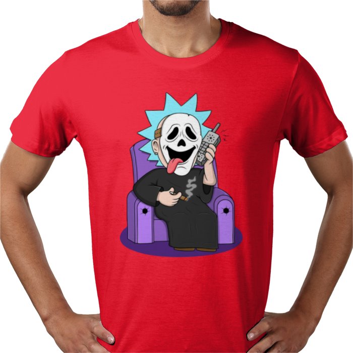 Rick & Morty & Scream - Ghostface Rick T-shirt