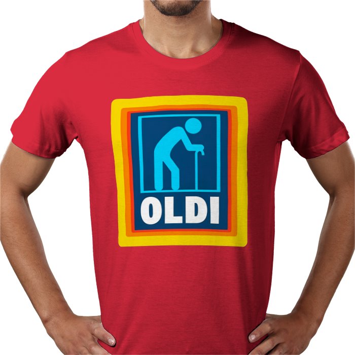 ALDI Parody OLDI T-shirt