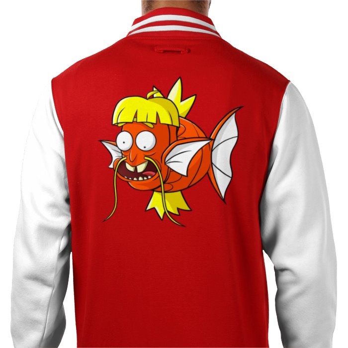 Rick & Morty & Pokémon - Magikarp Varsity Jacket