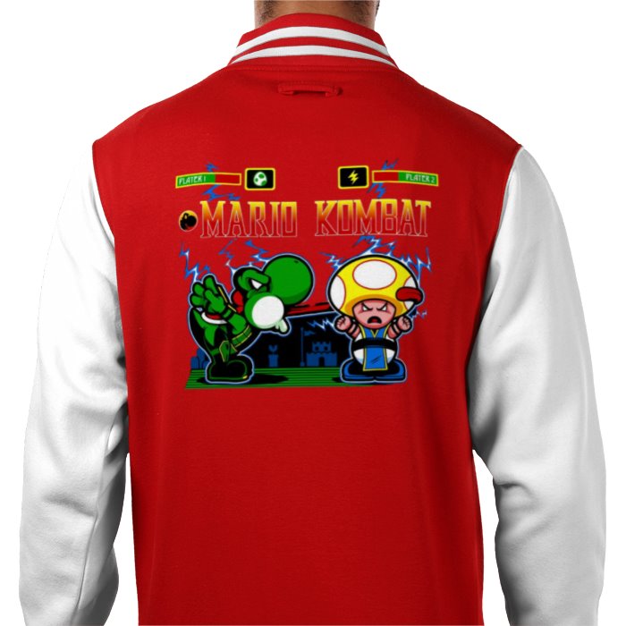 Super Mario Bro's & Mortal Kombat - Mario Kombat Varsity Jacket