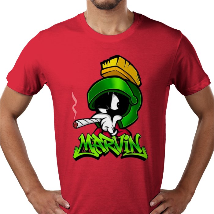 Marvin The Martian x Cannabis Parody T-Shirt