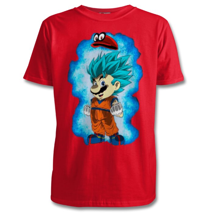 Dragonball Z & Super Mario Bro's - Saiyan Bro's T-shirt
