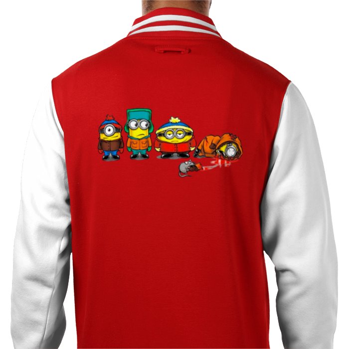 Minions & South Park - Oh My God! They Killed Kevin Varsity Jacket