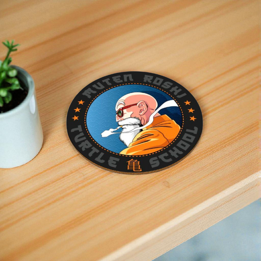 Dragonball Z - Roshi's Badge Round Coasters