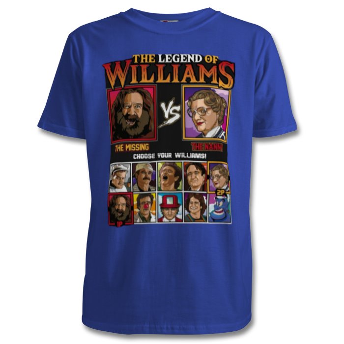 Robin Williams & The Legend Of Zelda -The Legend Of Williams T-shirt