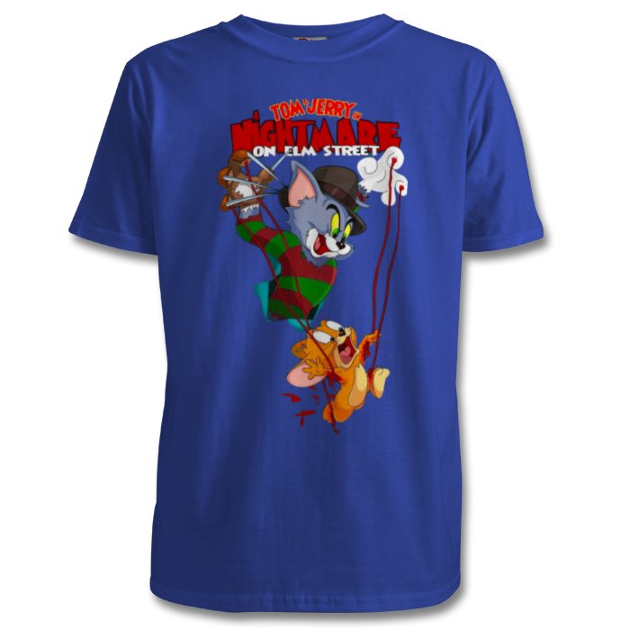 Tom And Jerry & A Nightmare On Elm Street - Freddy & Jerry T-shirt