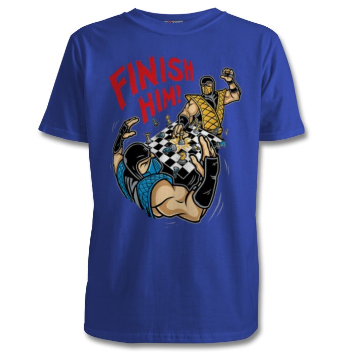 Mortal Kombat - Finish Him Chess T-shirt