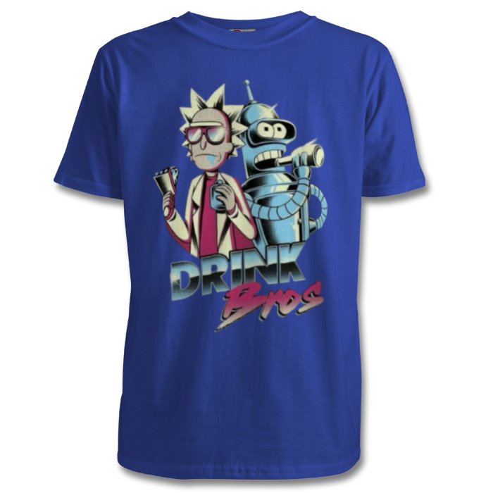 Rick & Morty & Futurama - Drink Bros T-shirt