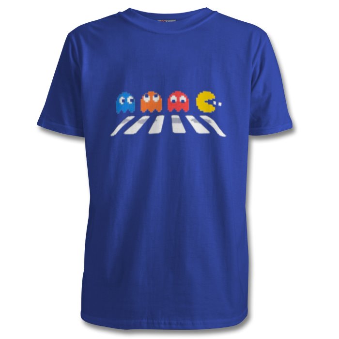 Pacman & The Beatles - Abby Road T-shirt