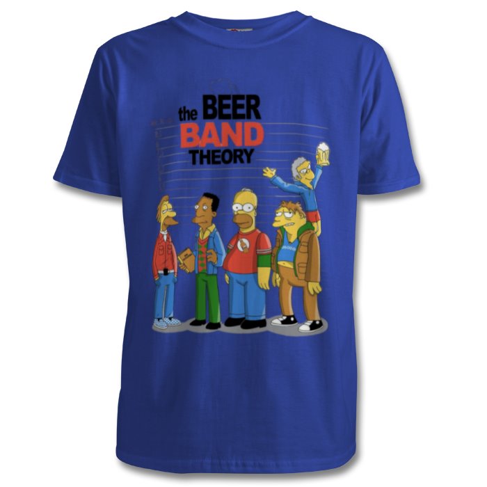 The Simpsons & Big Bang Theory - Beer Band Theory T-shirt