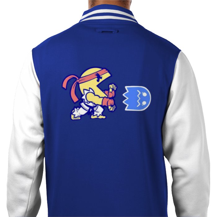 Pacman & Street Fighter - Pac Fighter Varsity Jacket