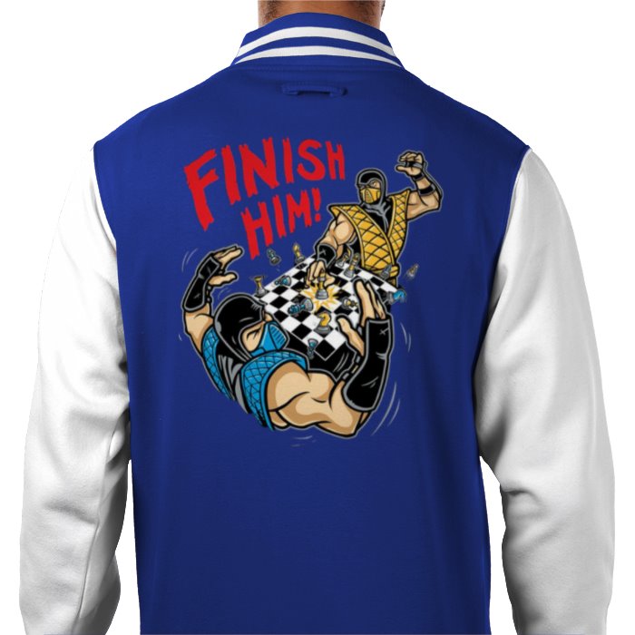 Mortal Kombat - Finish Him Chess Varsity Jacket