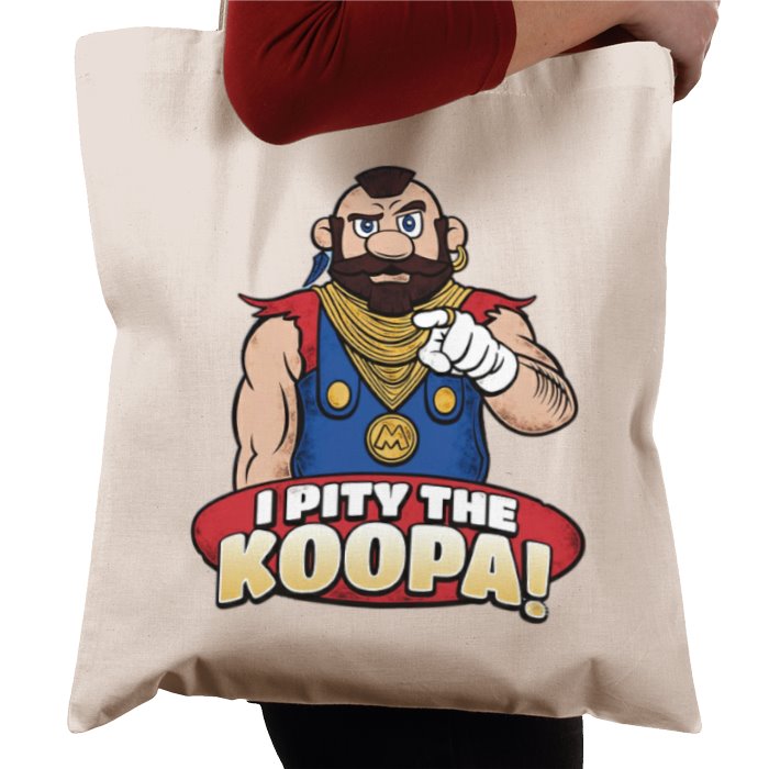 Super Mario Bro's x The A Team - I Pity The Koopa Tote Bag