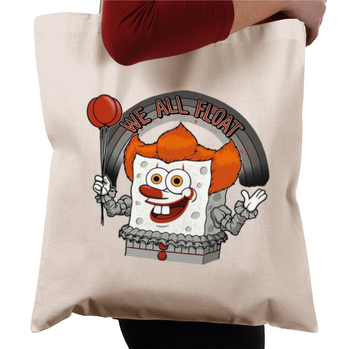 Pennywise IT x SpongeBob Square Pants - We All Float Tote Bag