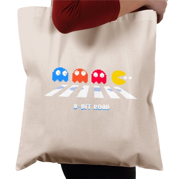 Pac-Man - 8 Bit Road Tote Bag