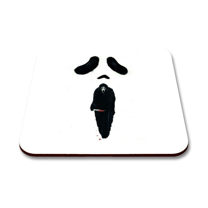 Scream Face Square Coaster