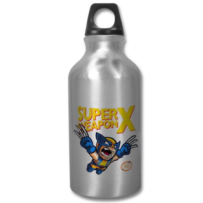 Super Mario Bro's & Wolverine - Super Weapon X Water Bottle