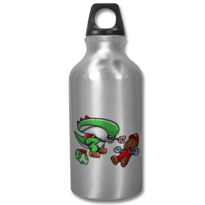 Super Mario Bro's & Alien - Xenomorph Bro's Water Bottle