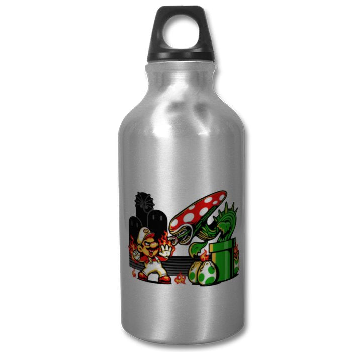 Super Mario Bro's & Alien - Mario Vs Alien Water Bottle