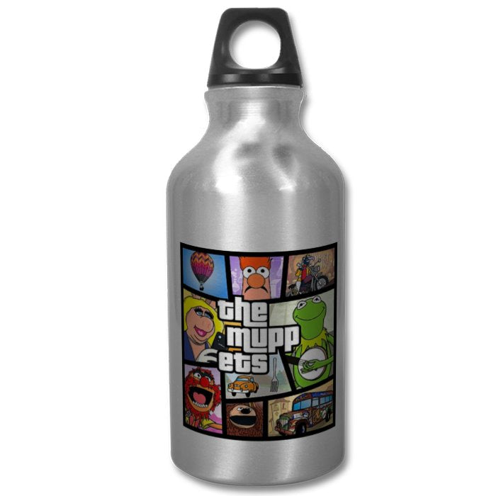 The Muppets & Grand Theft Auto - Grand Theft Auto Style Water Bottle