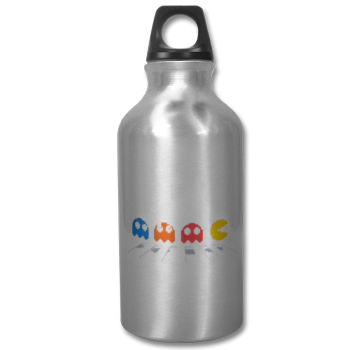 Pacman & The Beatles - Abby Road Water Bottle