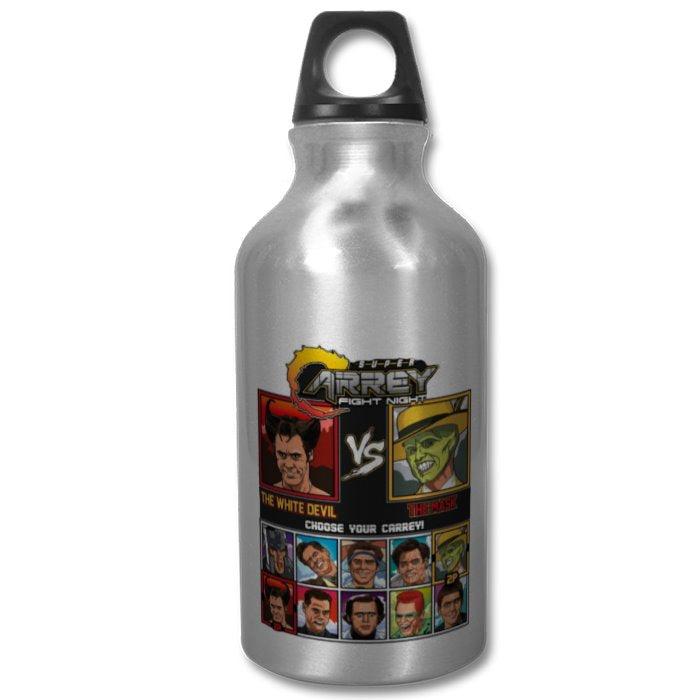 Jim Carrey & Fight Night & Street Fighter - Super Carrey Fight Night Water Bottle