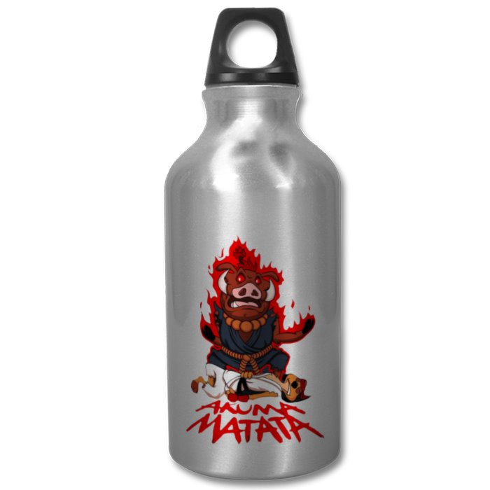 Timone & Pumba & Street Fighter - Akuma Matata Water Bottle