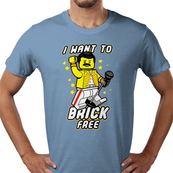 Freddy Mercury - Brick Free T-Shirt