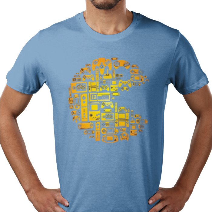 Pac-Man Tech Collage T-Shirt